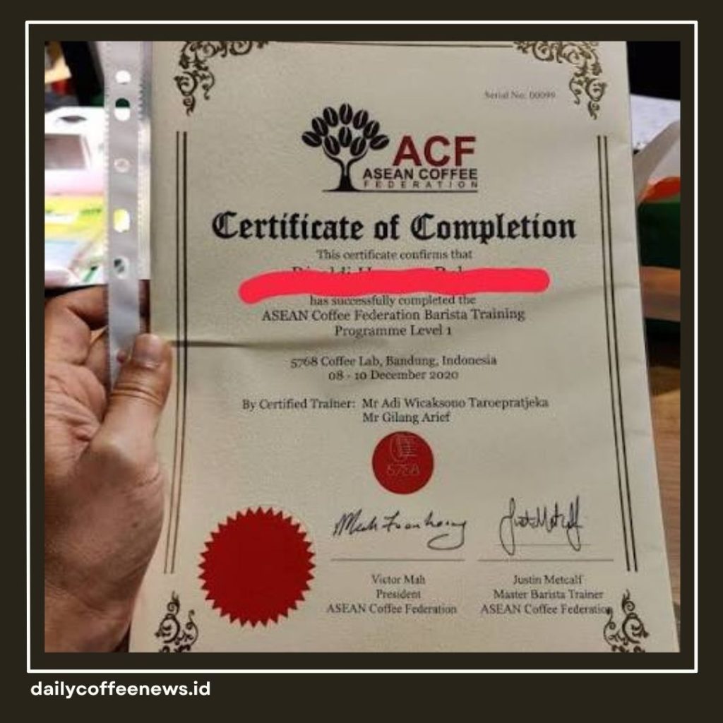 Biaya Sertifikasi Barista